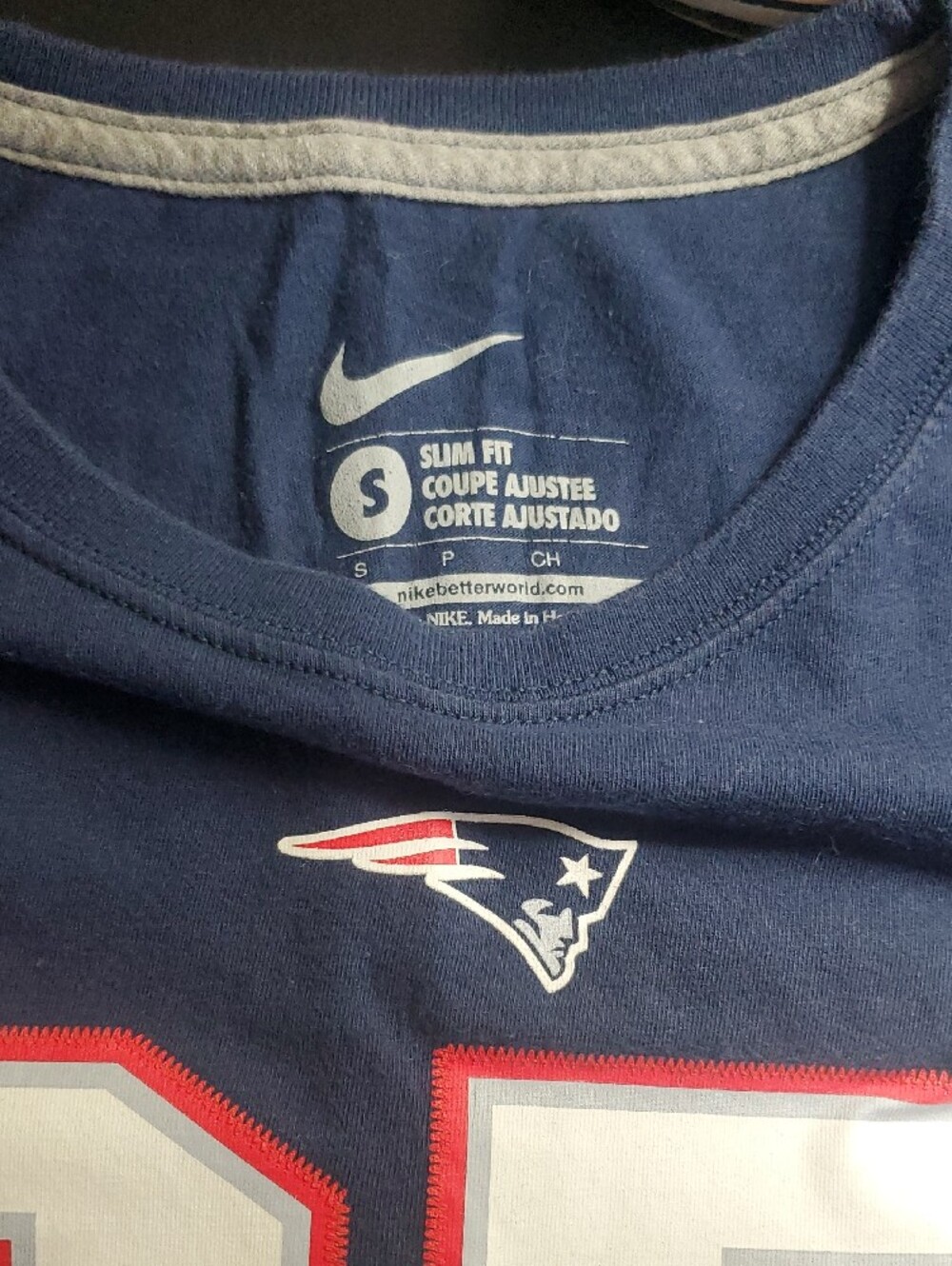 Gronkowski 87 Navy Football Tee - Picture 5 of 6